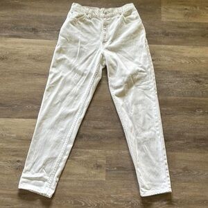 Vintage Levi's White Relaxed Fit Tapered Jeans
